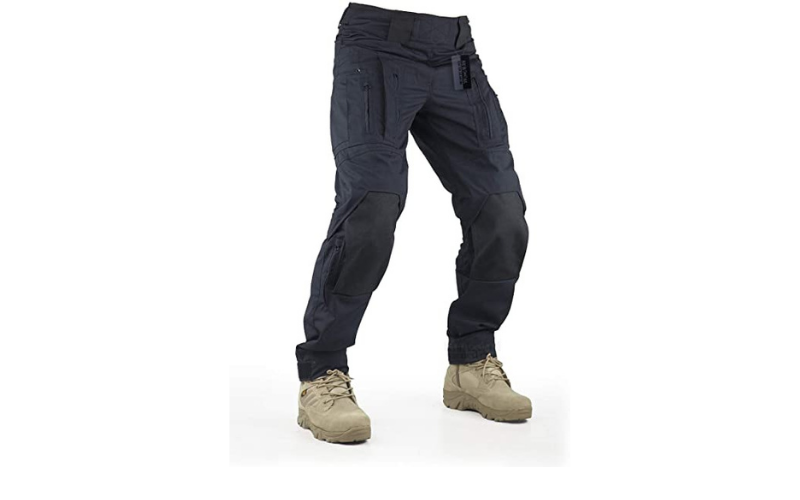 Mens Combat Cargo Work Trousers Outdoor Work Wear Knee Pad Pockets Pants 
