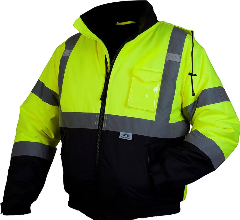 Heavy Duty Rip Stop Bomber Jacket Work Coat Fleece Lined Pro Trade Drivers Warm 